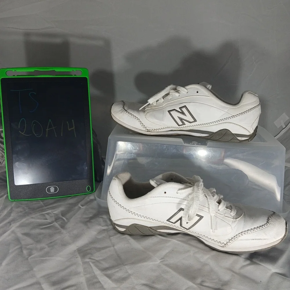 New Balance WA450PL White Leather Athletic Running Walking Shoes Womens Size 7.5